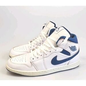 Nike Air‎ Jordan 1 Mid SE Industrial Blue F5215-141 Men's size 11 sneaker shoe